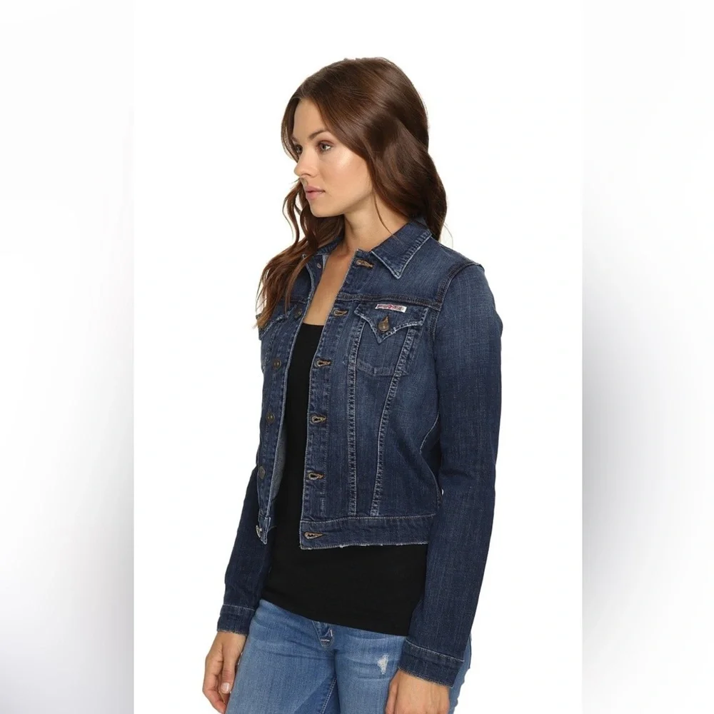 ⭐️NWT⭐️Hudson The Signature Blue Jean Jacket Size Medium - Picture 5 of 9